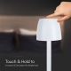 LED Dimmable rechargeable touch table lamp LED/3W/5V 3000K 1800 mAh white