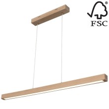 LED Dimming chandelier on a string SMAL LED/28,5W/230V oak - FSC certified