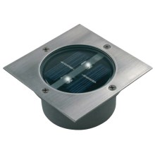 LED Driveway solar light LED/0,12W/2xAAA IP67 stainless steel square