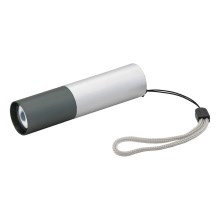 LED Flashlight LED/400mAh white/grey