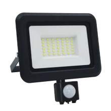LED Floodlight with a sensor LED/30W/230V 4000K IP44