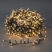 LED Outdoor Christmas chain 1200xLED/7 functions 27m IP44 warm white