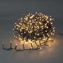 LED Outdoor Christmas chain 560xLED/7 functions 14m IP44 warm white