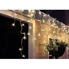 LED Outdoor Christmas light curtain 120xLED/230V 3 m IP44