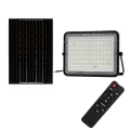 LED Outdoor dimmable solar floodlight LED/15W/3,2V IP65 6400K black + remote control