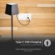 LED Outdoor dimmable touch rechargeable table lamp LED/2W/5V 4400 mAh IP54 black