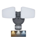 LED Outdoor floodlight with a sensor LED/24W/230V 3000/4000/6000K IP54 anthracite