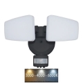 LED Outdoor floodlight with a sensor LED/24W/230V 3000/4000/6000K IP54 black
