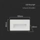 LED Outdoor staircase lighting LED/3W/230V 3000K IP65 white