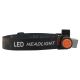 LED Rechargeable headlamp LED/1200mAh black/red