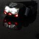 LED Dimmable rechargeable headlamp with sensor and red light 2xLED/5W/5V/3xAAA IP65 500 lm 10,5 h 1200 mAh