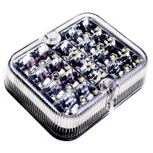 LED Reverse car light SINGLE LED/1W/12V IP67 silver