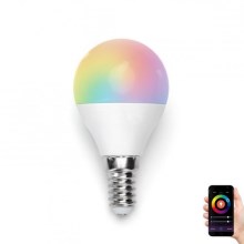 LED RGB Bulb G45 E14/5W/230V 3000-6500K Wi-Fi - Aigostar