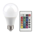 LED RGB bulb with remote control BULB E27/9W/230V 2700K