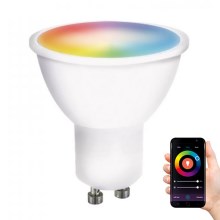 LED RGB Dimmable bulb GU10/5W/230V 3000-6500K Wi-fi Tuya