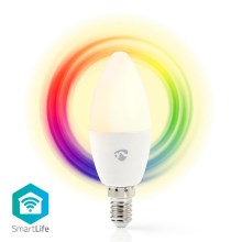 LED RGB Dimmable bulb Smartlife E14/4,5W/230V Wi-Fi 2700K