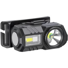 LED RGB Dimmable rechargeable headlamp USB LED/3W/5V IP43 190 lm 24 h