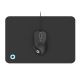 LED RGB Gaming mouse with a pad 800/1200/2400/3200 DPI 6 buttons black
