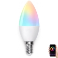 LED RGBW Bulb C37 E14/7W/230V 3000-6500K Wi-Fi - Aigostar