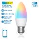 LED RGBW Dimmable bulb C37 E27/6,5W/230V 2700-6500K Wi-Fi - Aigostar