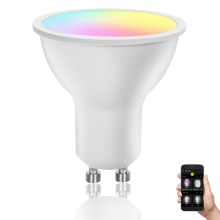 LED RGBW Dimmable bulb GU10/6,5W/230V 2700-6500K Wi-Fi - Aigostar