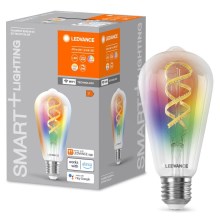LED RGBW Dimmable bulb SMART+ FILAMENT EDISON ST64 E27/4,8W/230V 2700-6500K Wi-Fi - Ledvance