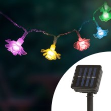 LED Solar chain with a sensor 20xLED 2,3m IP44 multicolor