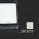 LED Solar floodlight LED/15W/3,7V IP65 4000K black + remote control