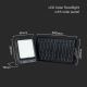 LED Solar floodlight LED/15W/3,7V IP65 4000K black + remote control