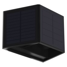 LED Solar wall light WINGS LED/2W/3,2V 3000K IP54 black