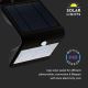 LED Solar wall light with a sensor LED/3W/3,7V 3000/4000K IP65 black