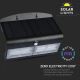 LED Solar wall light with a sensor LED/7W/3,7V 4000K IP65 black