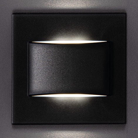 LED Staircase lighting ERINUS LED/1,5W/12V 4000K black