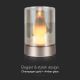 LED Dimmable table rechargeable lamp LED/2W/5V 3000K 2400 mAh copper