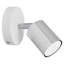 LED Wall spotlight TUNE 1xGU10/6,5W/230V matte chrome/white