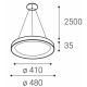 LED2 - LED Chandelier on a string BELLA SLIM LED/38W/230V 3000/4000K white