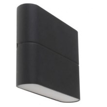 LED2 - LED Outdoor wall light FLAT 2xLED/3W/230V anthracite IP54