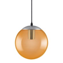 Ledvance - LED Chandelier on a string BUBBLE 1xE27/8W/230V orange d. 20 cm