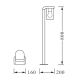 Ledvance - Outdoor lamp CASCADE 1xE27/25W/230V IP44 80 cm