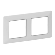 Legrand 754032 - Switch frame VALENA LIFE 2P white/chrome