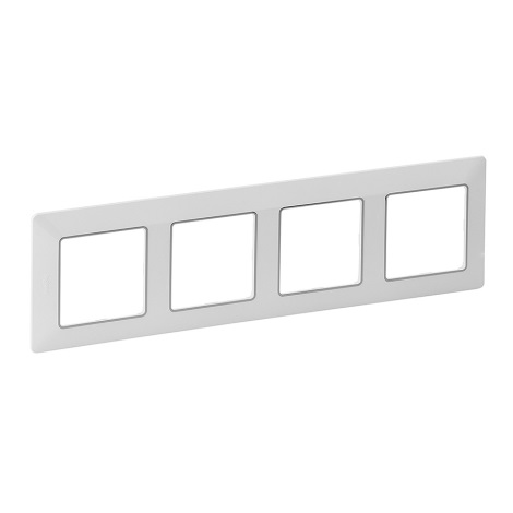 Legrand 754034 - Switch frame VALENA LIFE 4P white/chrome