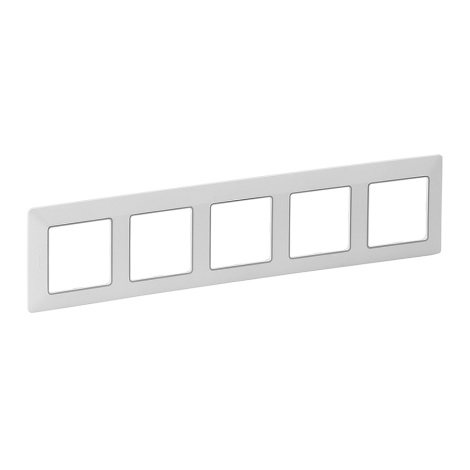 Legrand 754035 - Switch frame VALENA LIFE 5P white/chrome