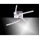 Leuchten Direkt 11291-17 - LED Surface-mounted chandelier SIMON 4xLED/3W/230V shiny chrome
