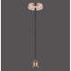 Leuchten Direkt 13570-20 - Chandelier on a string DIY 1xE27/60W/230V copper