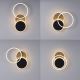 Leuchten Direkt 14116-78 - LED Ceiling light SEVENT LED/25,5W/230V black/brown