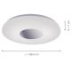 Leuchten Direkt 14422-17 - LED Bathroom ceiling light with a sensor LAVINIA LED/18W/230V IP44