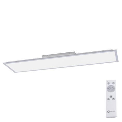 Leuchten Direkt 14757-21- LED Dimmable surface-mounted panel FLAT LED/36W/230V 2700-5000K silver + remote control