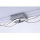 Leuchten Direkt 15166-55 - LED Surface-mounted chandelier WAWE LED/28W/230V matte chrome