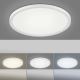 Leuchten Direkt 15571-16 - LED Dimmable ceiling light FLAT LED/23,5W/230V 2700-5000K + remote control