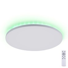 Leuchten Direkt 15602-16 - LED RGBW Dimmable ceiling light GUSTAV LED/20,3W/230V + LED/1,8W 2700-5000K + remote control